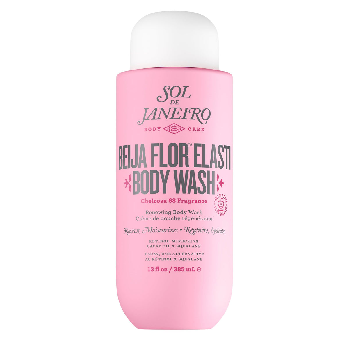 Sol de Janeiro Beija Flor Body Wash bottle with creamy lather for daily renewal