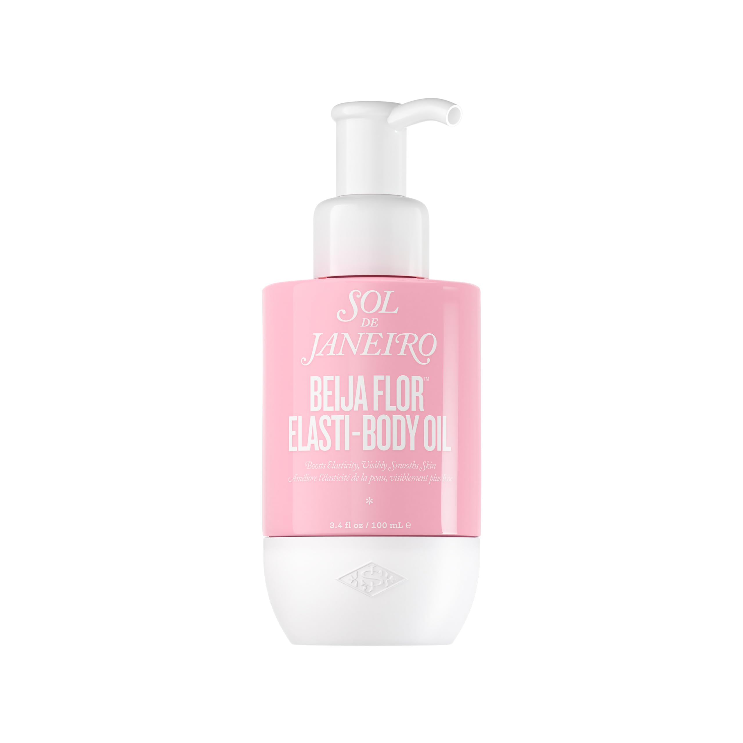 Sol de Janeiro Beija Flor Elasti-Body Oil bottle for smooth, hydrated skin.