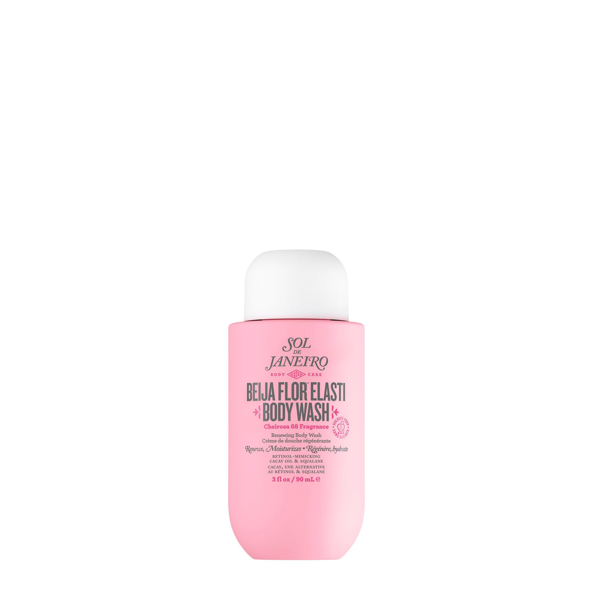 Sol de Janeiro Beija Flor Elasti Body Wash 90ml bottle for a nourishing cleanse and Cheirosa 68 scent