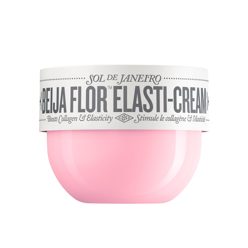 Sol de Janeiro Beija Flor Elasti-Cream jar with rich hydration texture.