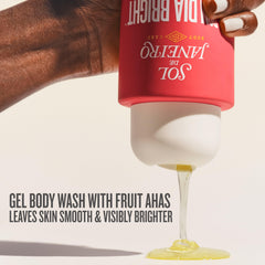 Sol de Janeiro Bom Dia Bright foam on skin for deep cleansing.