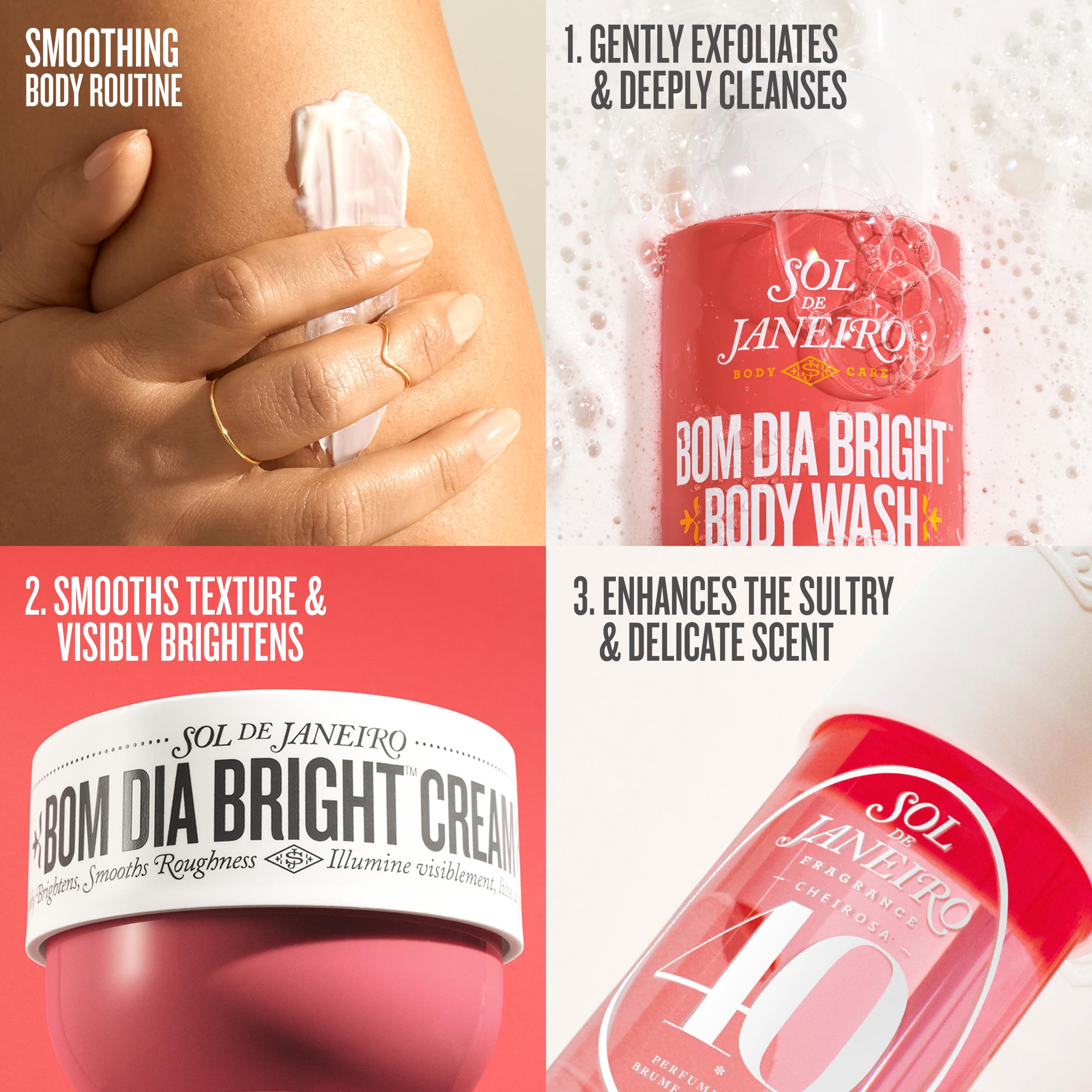 Sol de Janeiro Bom Dia Bright travel-friendly 90mL bottle for on-the-go use.