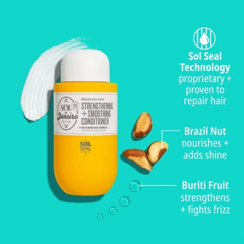 Sol de Janeiro Joia routine image suggests pairing with Milky Leave-in for detangling