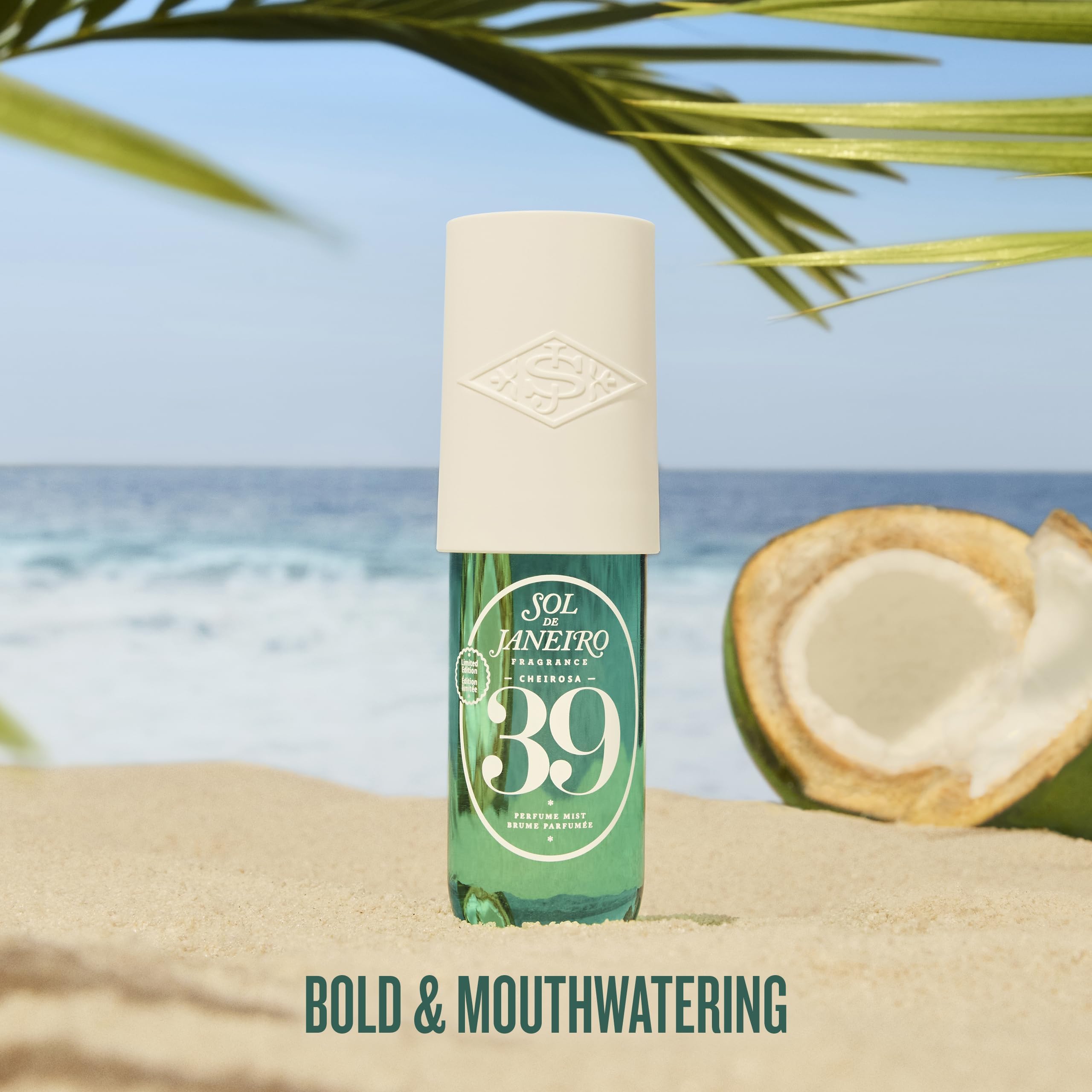 Sol de Janeiro Cheirosa 39 bottle top captures cap detail and premium scent.