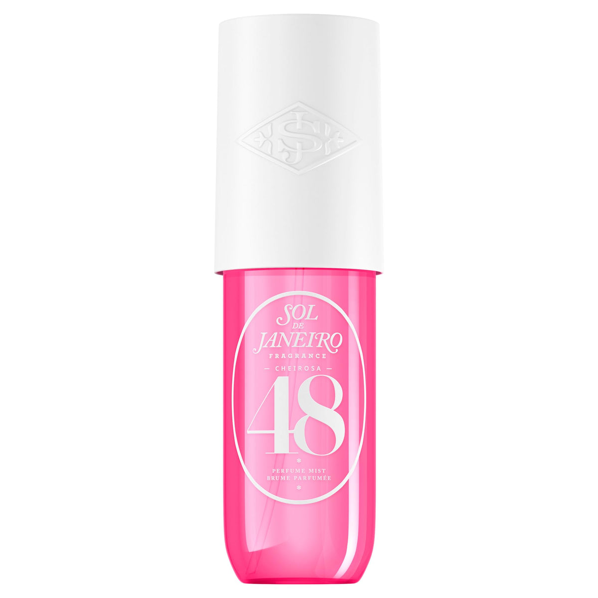Sol de Janeiro Cheirosa 48 fragrance mist bottle, tropical scent for daily refreshment.