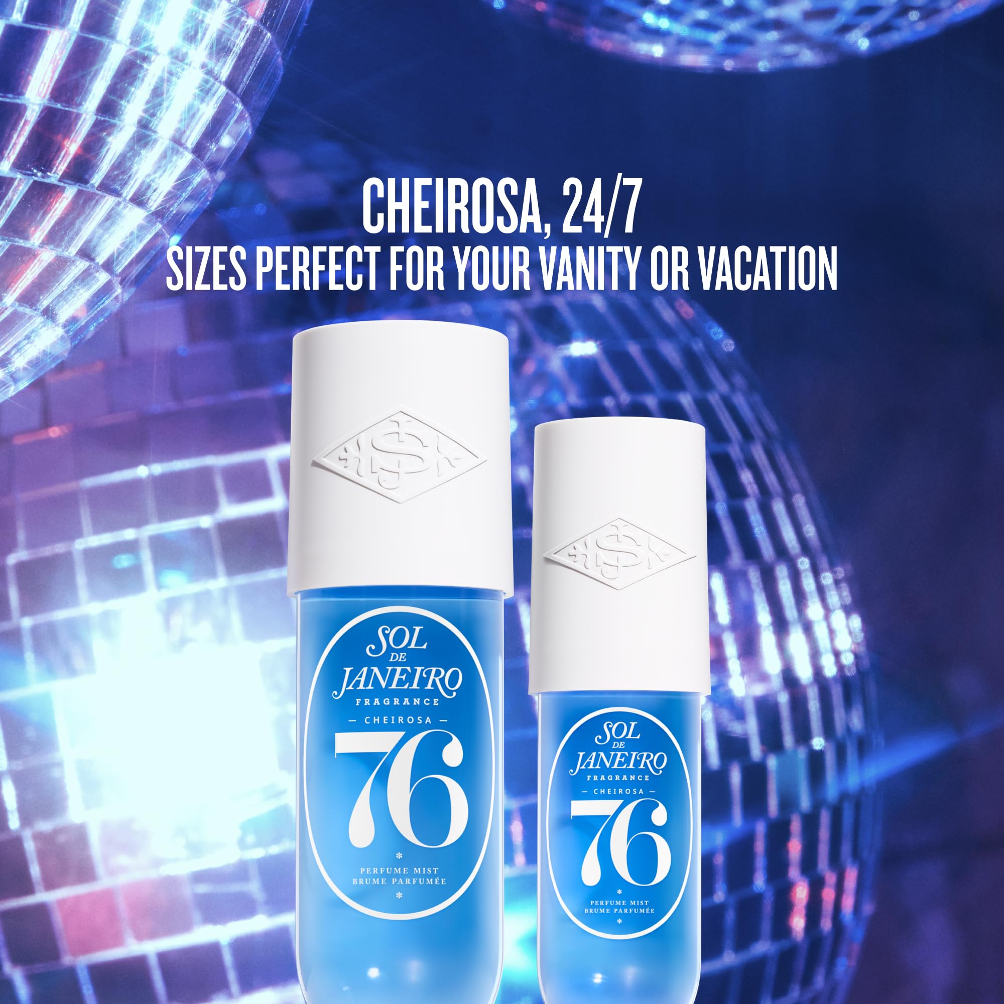Cheirosa 76 packaging box with sleek Sol de Janeiro design