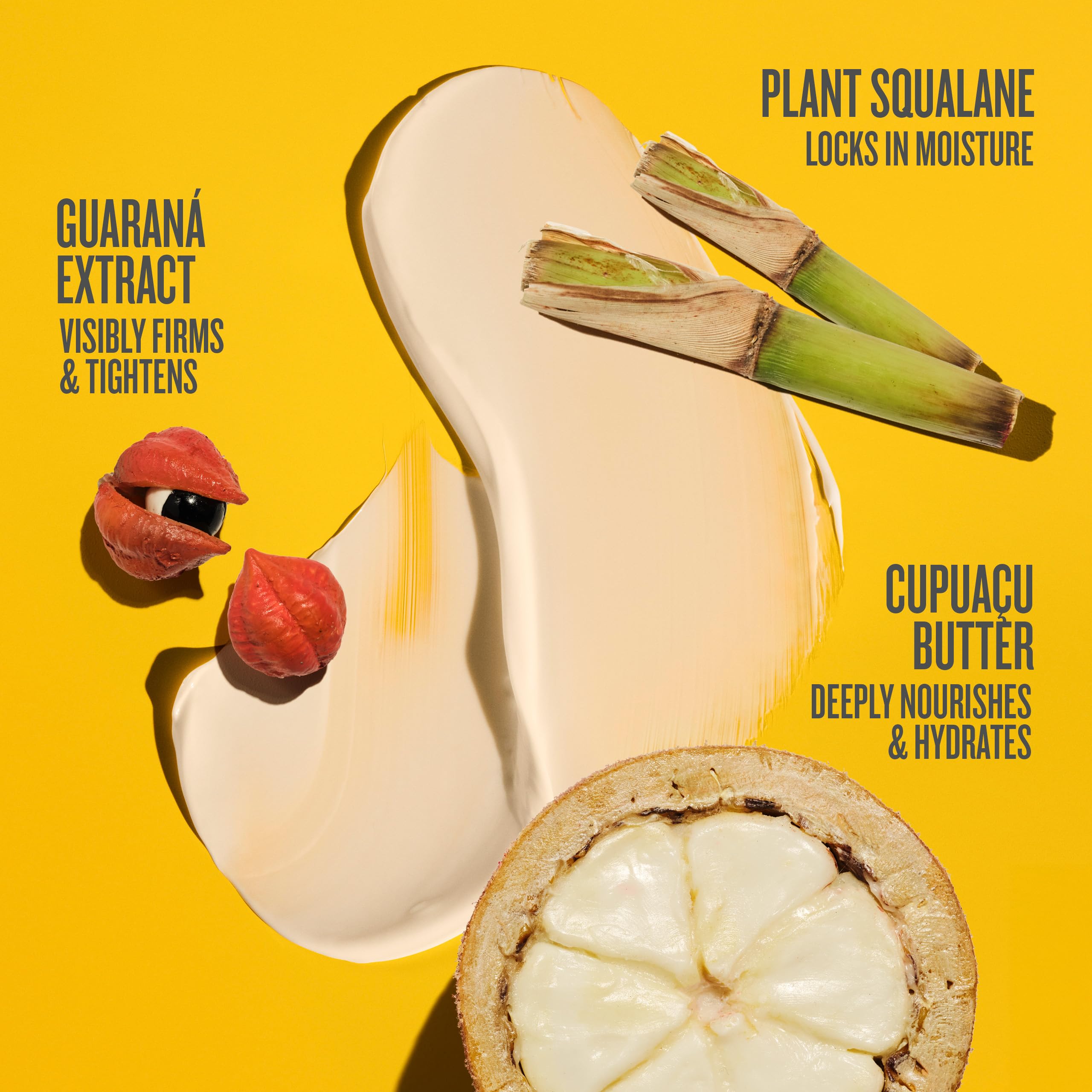 Sol de Janeiro Guaraná extract ingredient shown for firming feel.