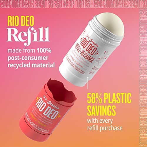 Sol de Janeiro Rio Deo Cheirosa 40 refill amber bar close-up showing smooth glide feature.