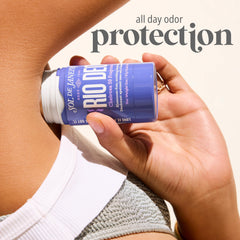 Sol de Janeiro Cheirosa 59 application swipe demonstrates quick, smooth underarm coverage.