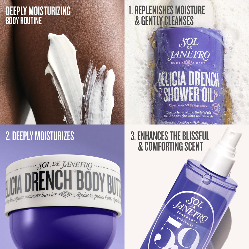 Sol de Janeiro travel-sized 90mL option for moisture on the go