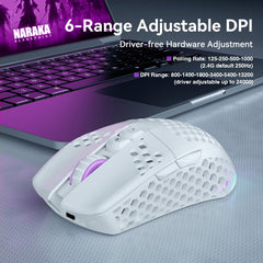 SOLAKAKA SM600 DPI switch close-up enabling on-the-fly sensitivity changes