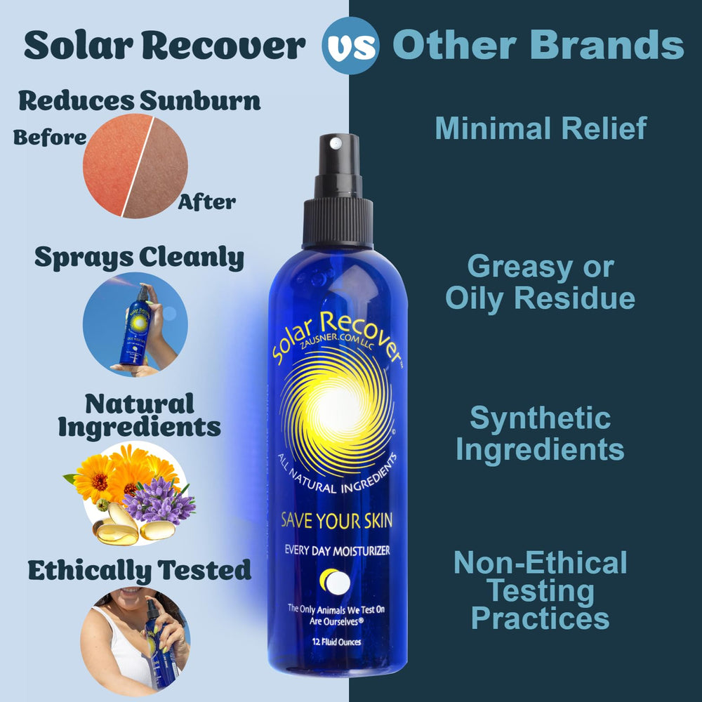 Calming lavender and chamomile notes in Solar Recover after-sun mist
