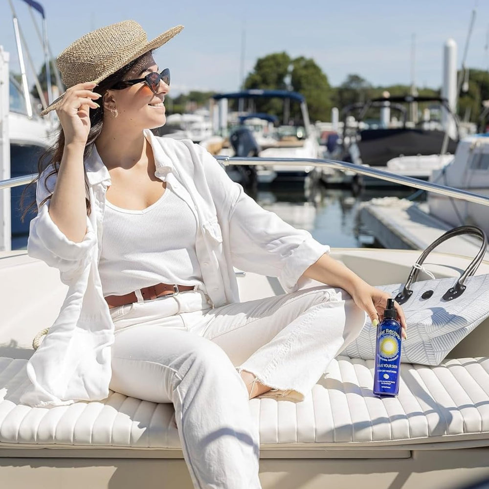 Solar Recover Save Your Skin packaging with branding and labels