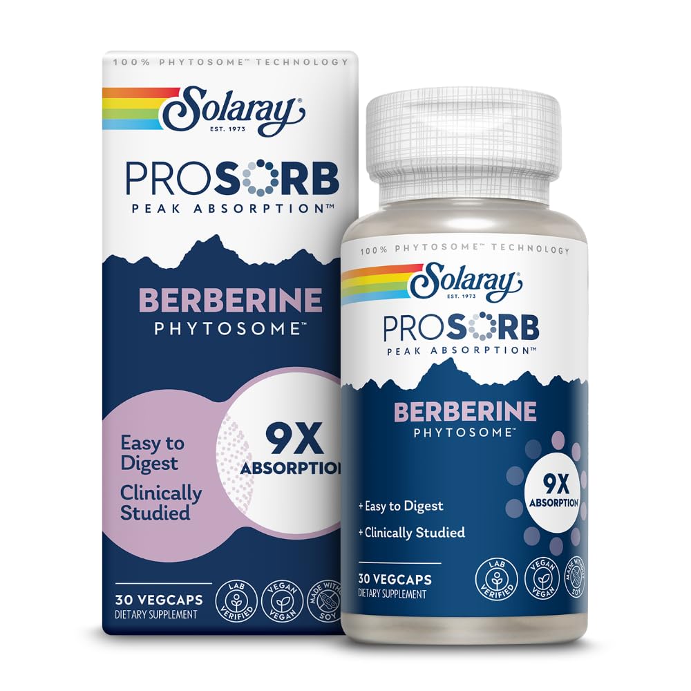 SOLARAY Berberine Phytosome Utah lab and sustainable bottle production.