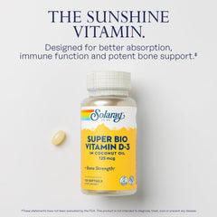 SOLARAY coconut oil base pouring shows absorption-boosting delivery for vitamin D3