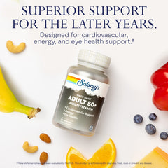 Solaray CoQ10 bottle label highlights antioxidant support and heart health.