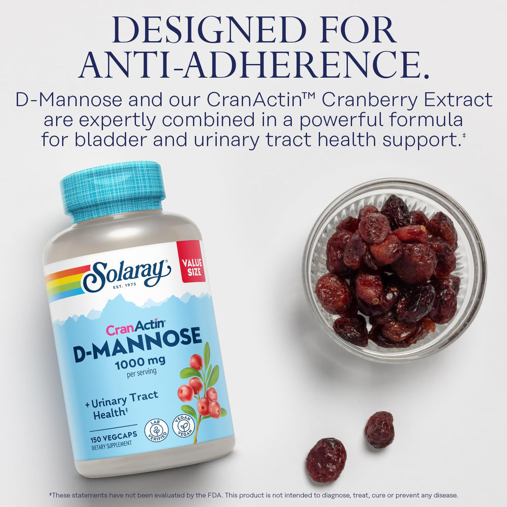 CranActin cranberry extract label shows standardized potency and consistency.