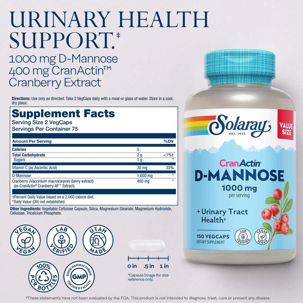 Capsules closeup highlighting CranActin cranberry extract potency for urinary health.
