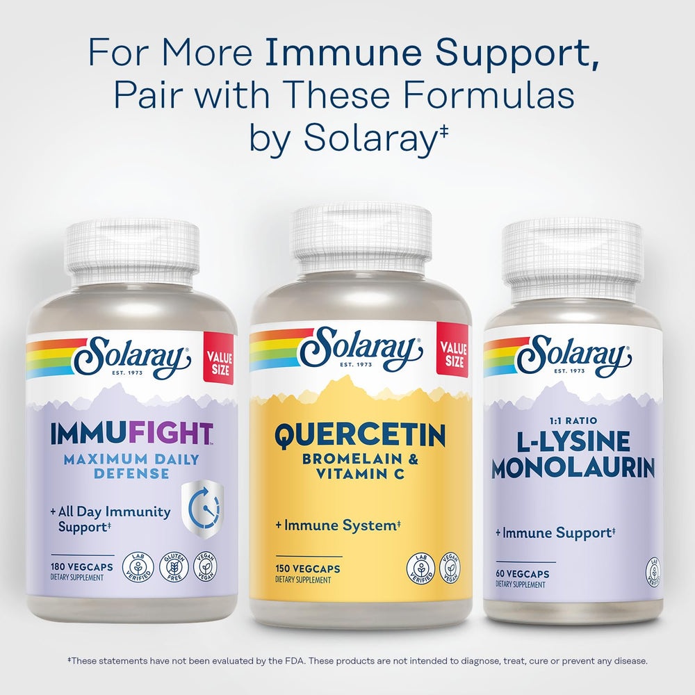SOLARAY bottle packaging uses post-consumer recycled resin for eco-friendly care
