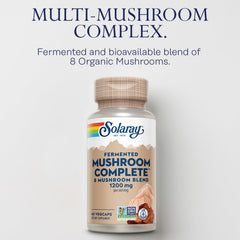SOLARAY Fermented Mushroom Complete eco-packaging photo highlighting sustainability