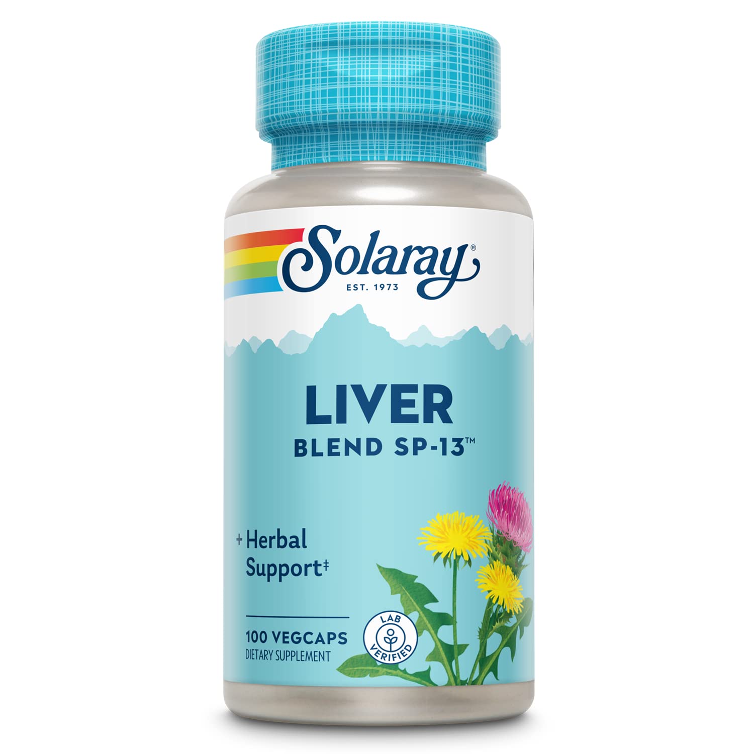 SOLARAY Liver Blend SP-13 bottle front for daily wellness