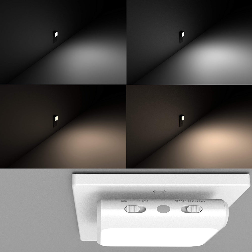 Solatec plug-in night light in cool white ambient glow in bathroom and kitchen