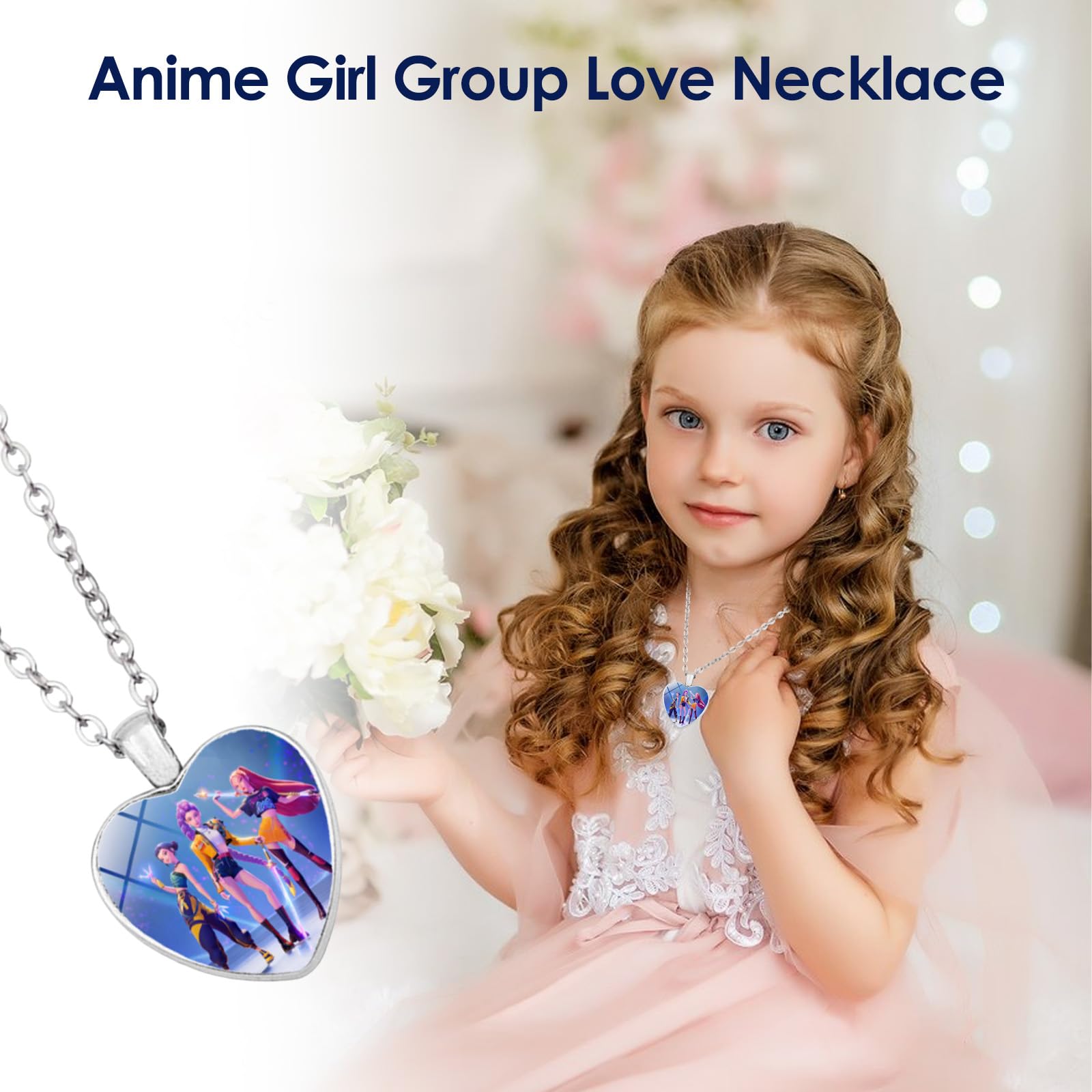 Solaviya Korea Pop Necklace layered on a sweater for chic casual looks