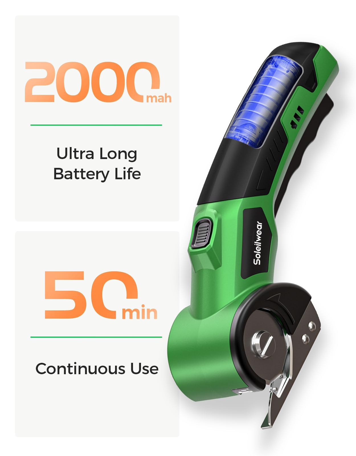 Soleilwear Cardboard Cutter safety lock enhances safe operation