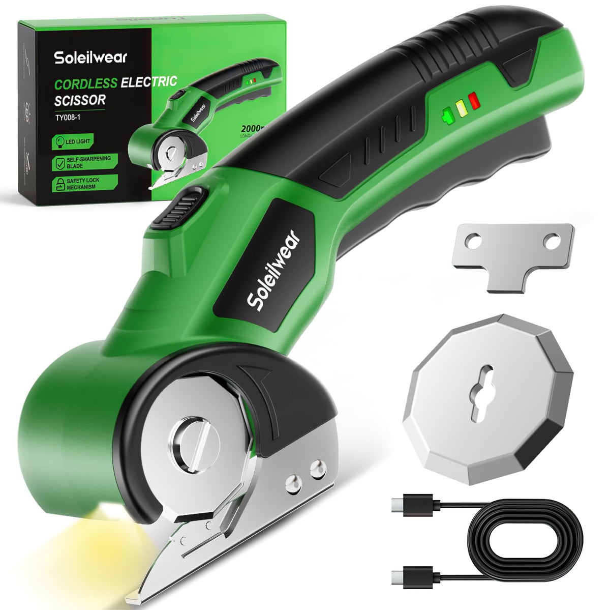 Soleilwear Cardboard Cutter with self-sharpening blade for precise cuts