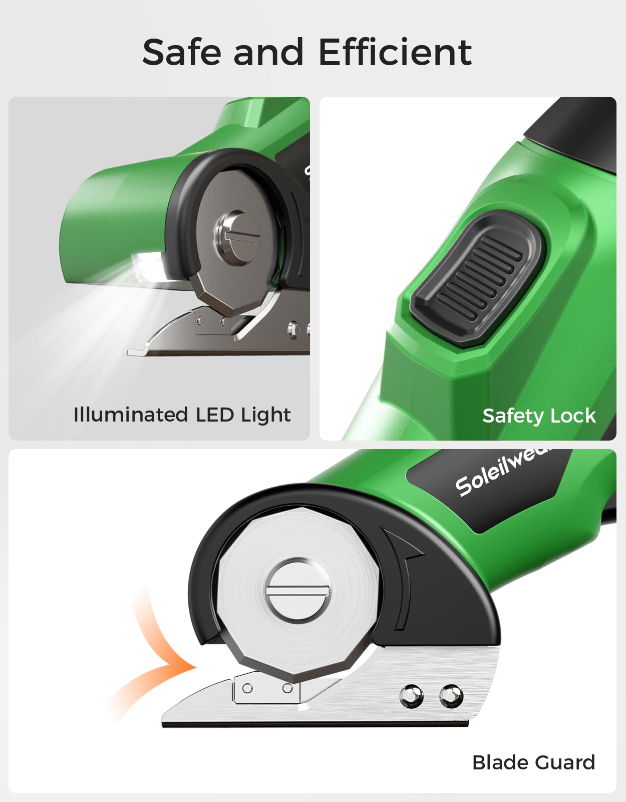 Soleilwear Ergonomic grip Cardboard Cutter for comfortable use