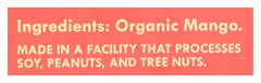SOLELY Organic Dried Mango Halves snack plate ready to enjoy