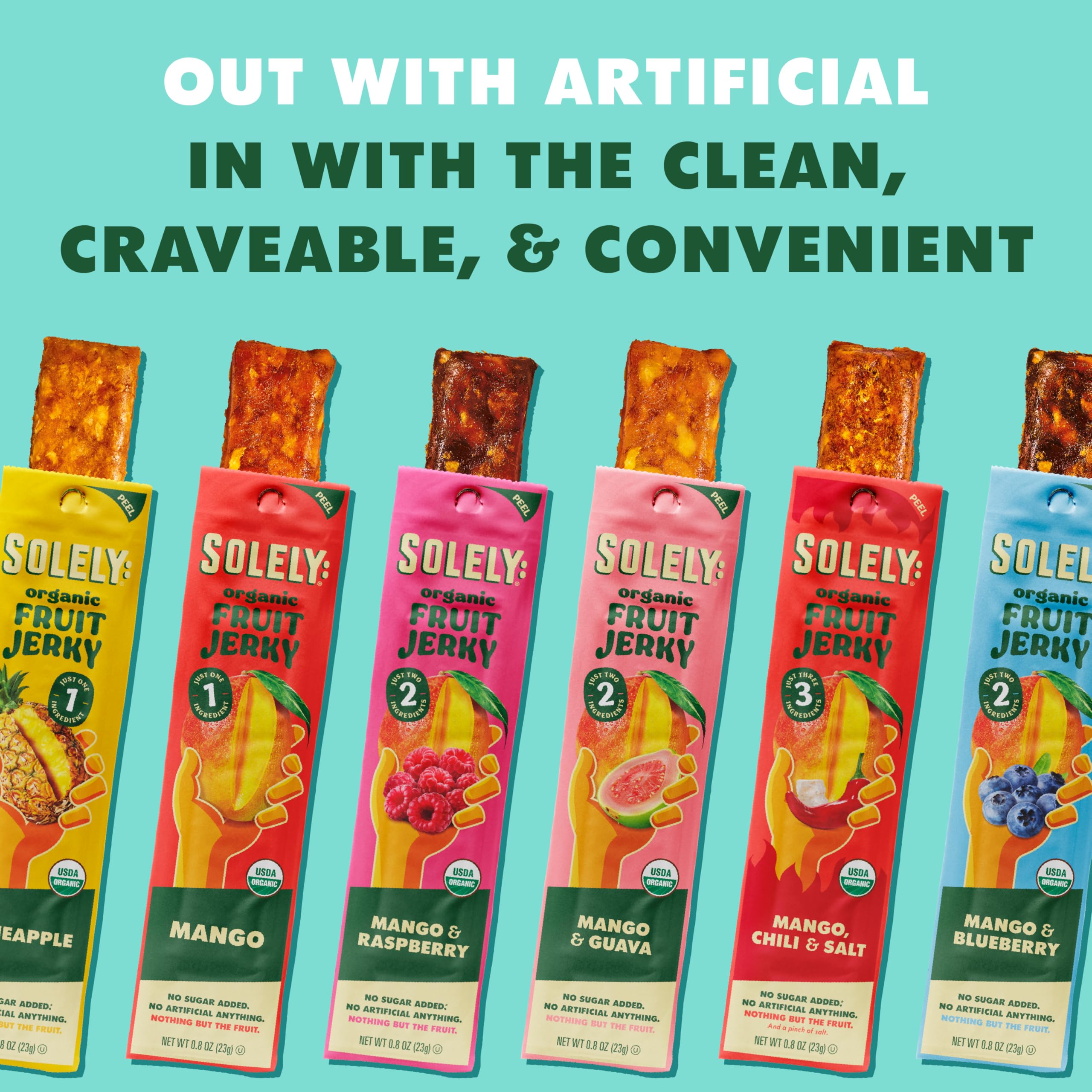 Close-up texture reveals chewy fruit leather made from organic fruit.