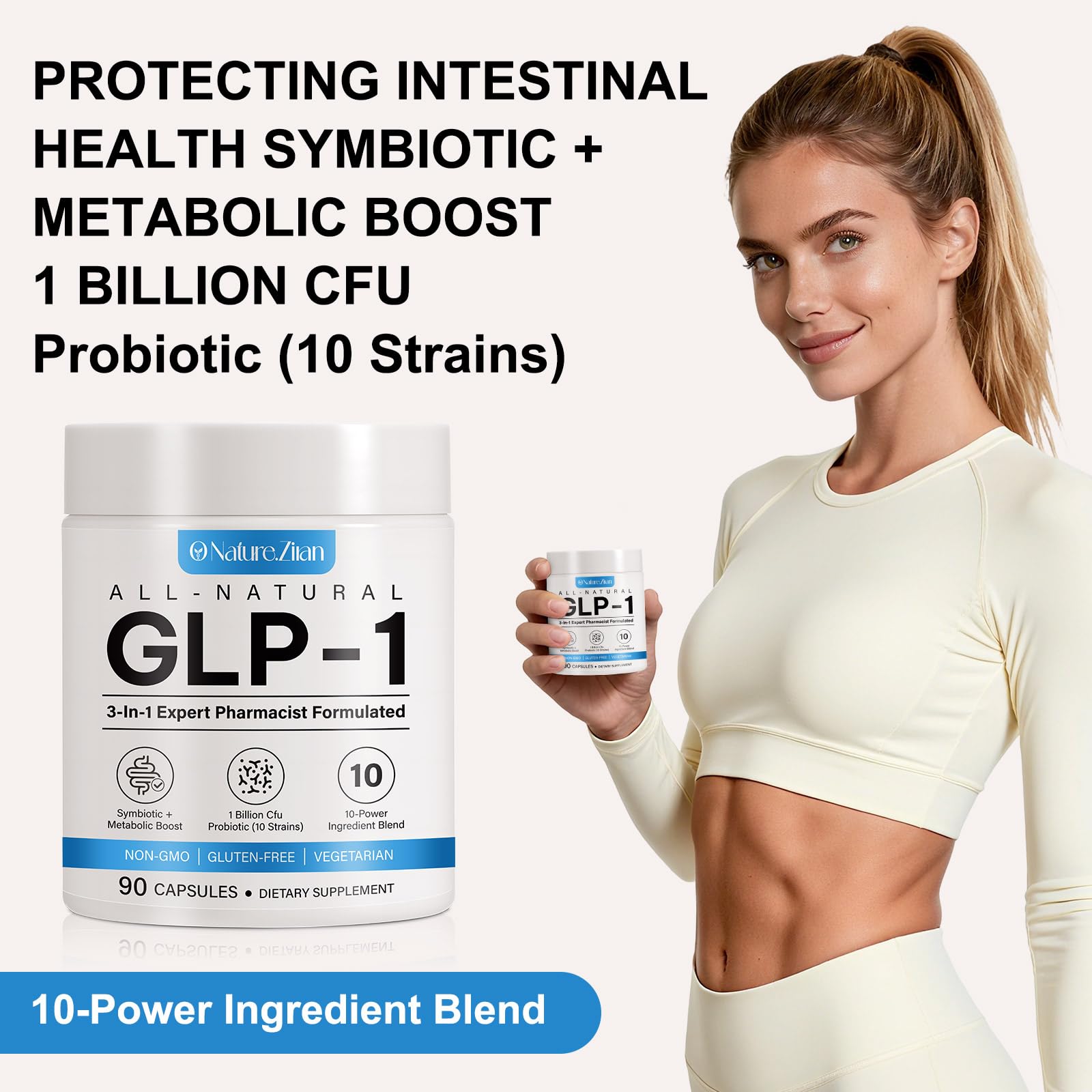 SOLEMEONY GLP Activate packaging displays keto-friendly, non-GMO formula.
