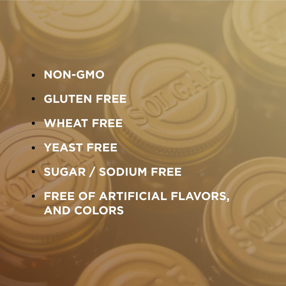 Solgar B-12 ingredients panel showing vitamin details for shoppers