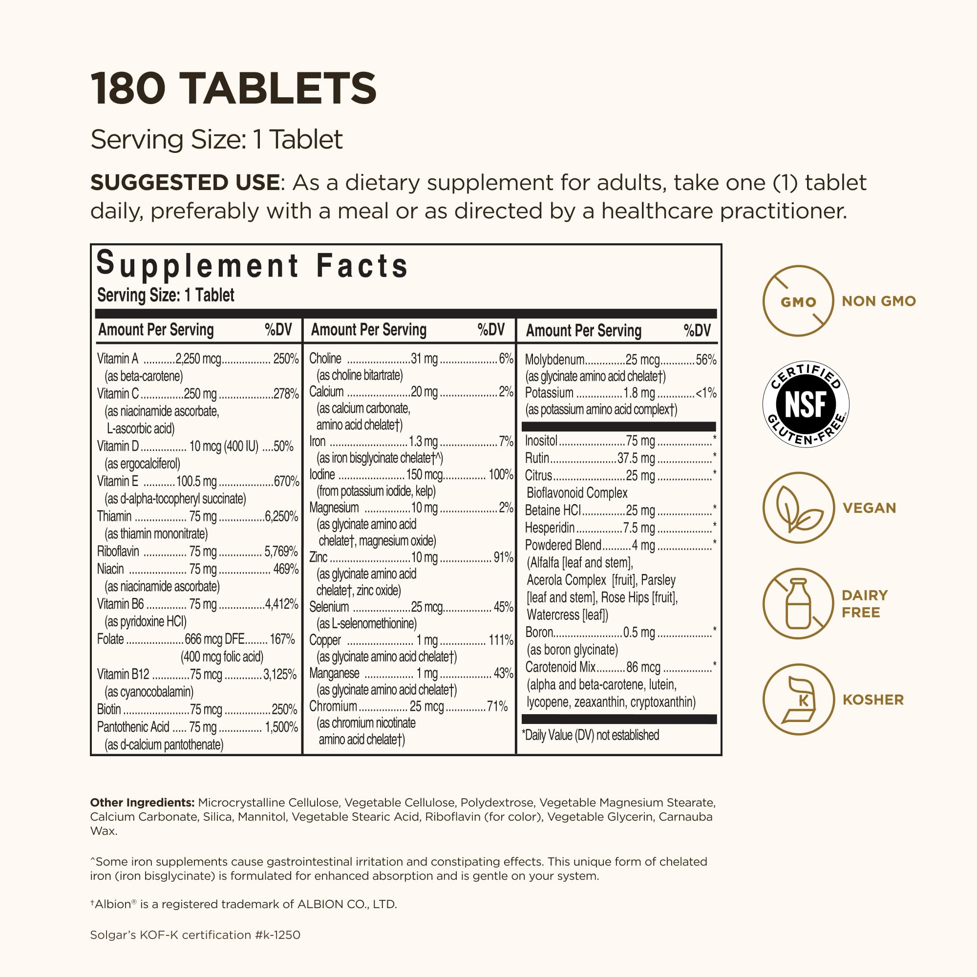 Solgar Formula VM-75 tablets-closeup showcases convenient daily tablets for steady nutrient intake.