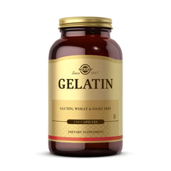 Solgar Gelatin 1680 mg bottle front view for bone and joint health.
