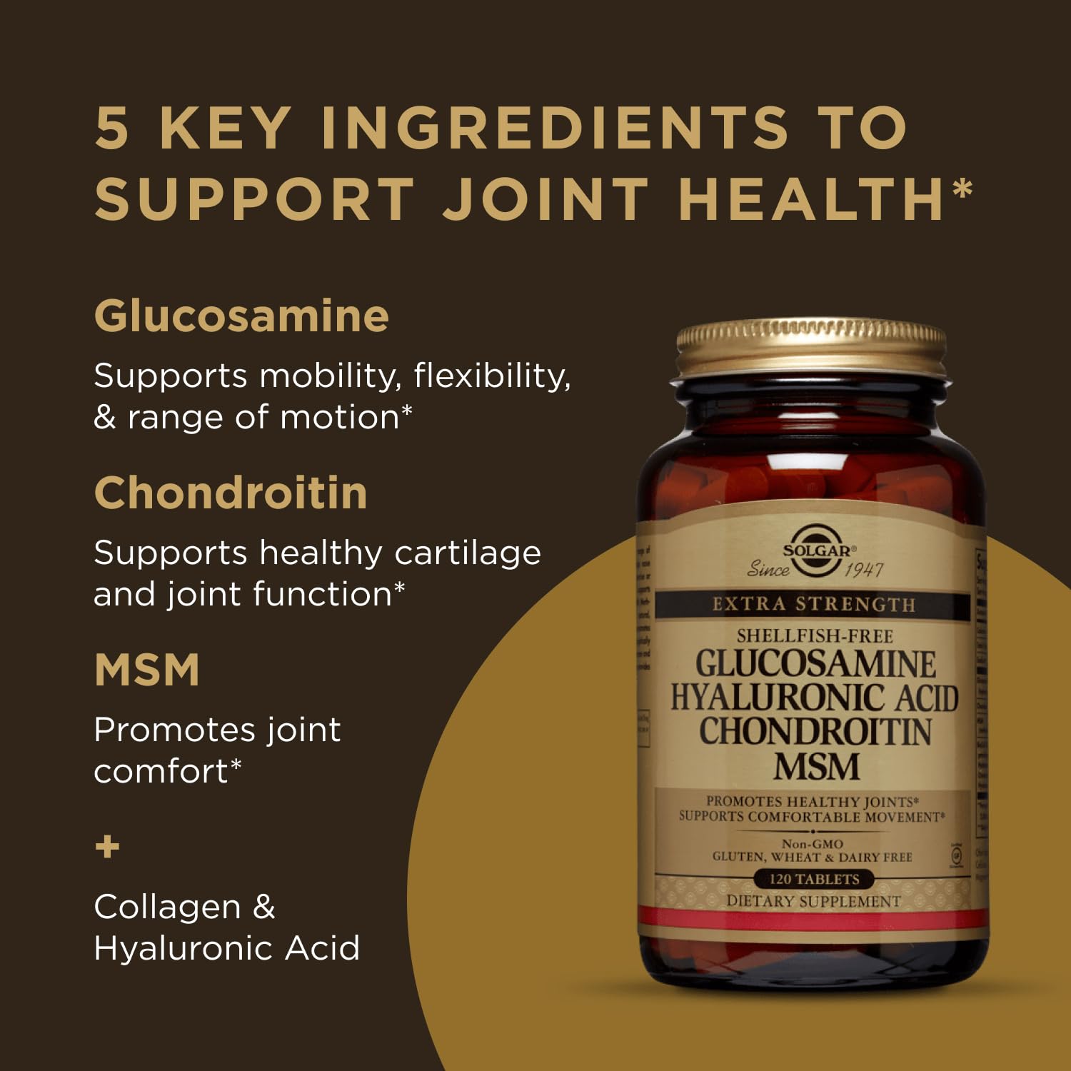 Solgar label emphasizes gluten-free and non-GMO status and dairy-free formulation.