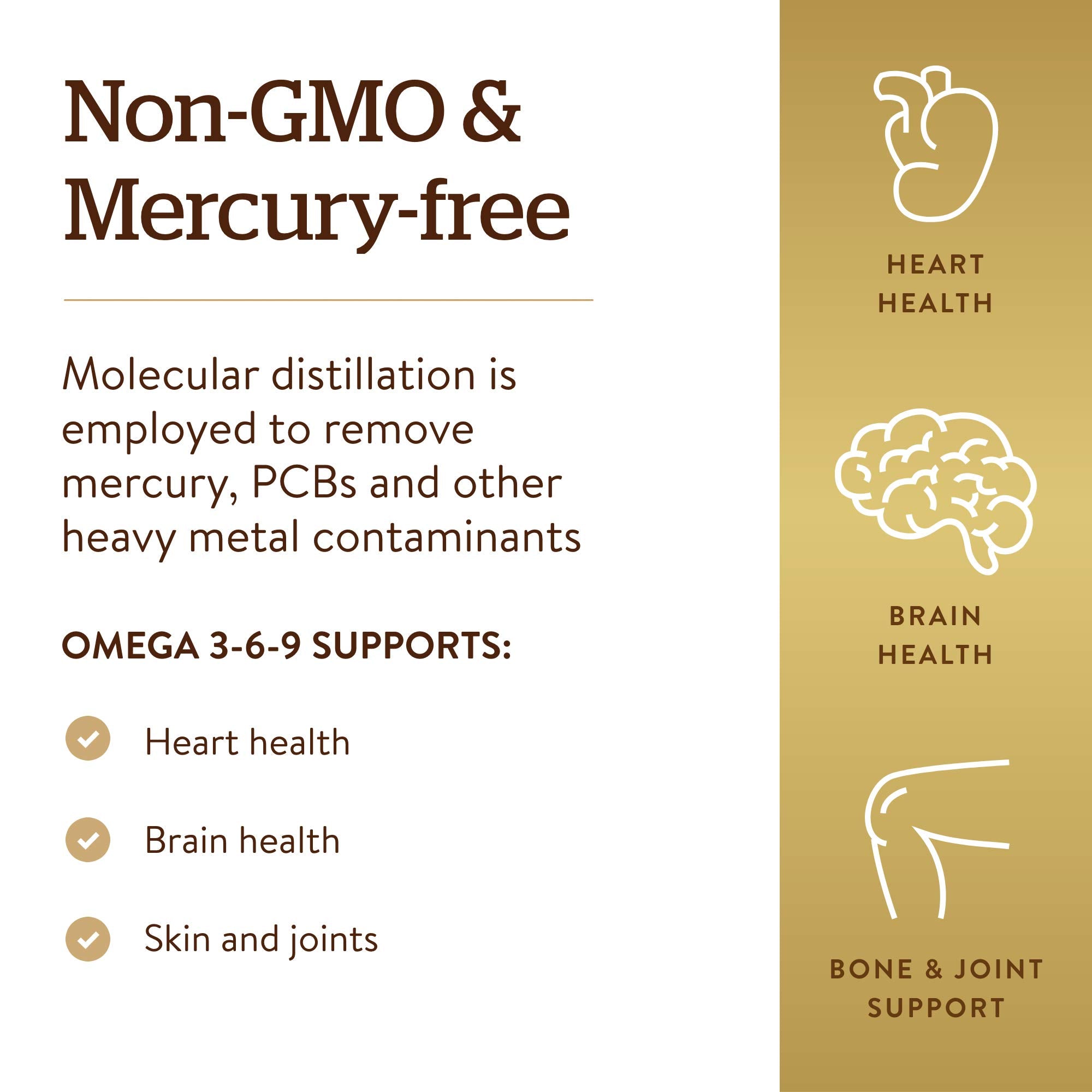 Solgar gluten-free dairy-free omega softgels bottle on counter