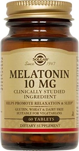 Vegan symbol on Solgar Melatonin packaging