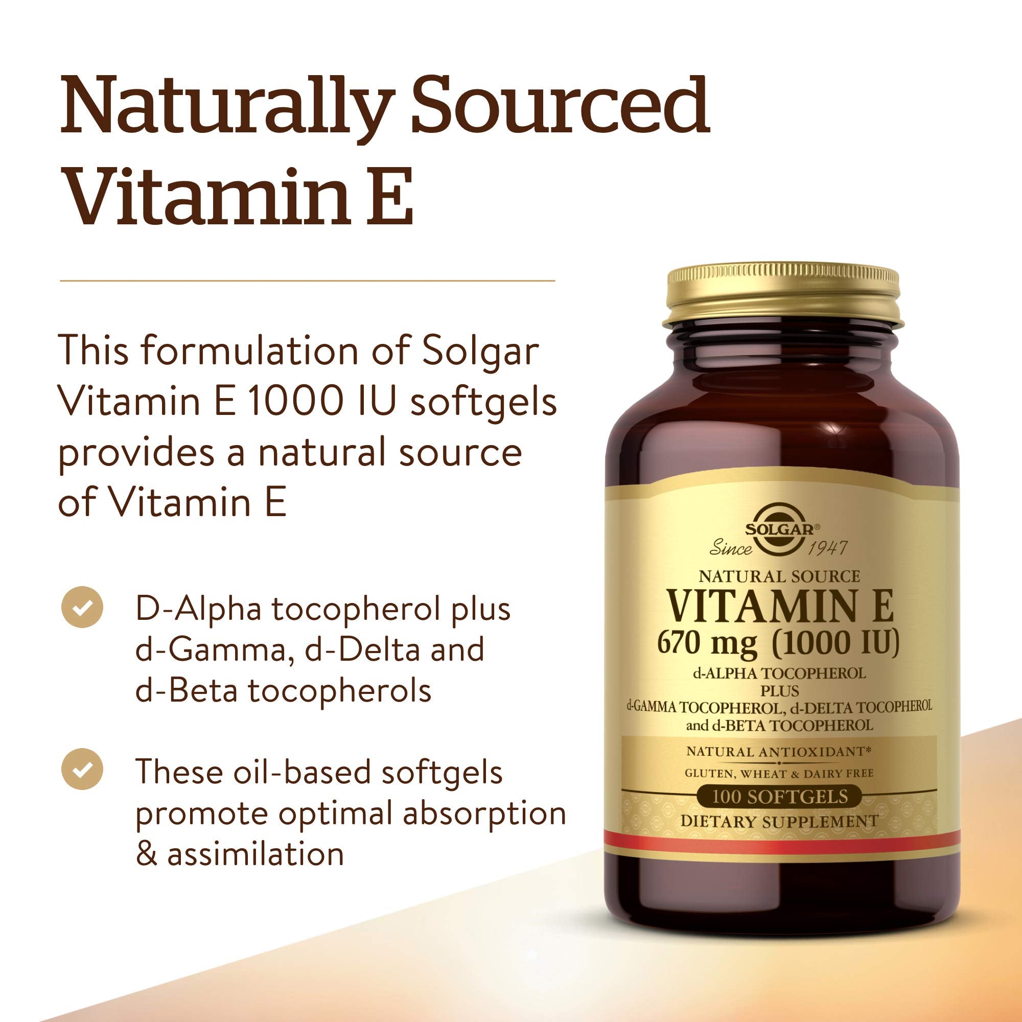 Pouring Solgar softgels from amber bottle for easy daily intake