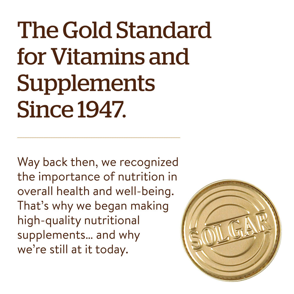 Solgar bottle open with capsules ready for daily supplementation