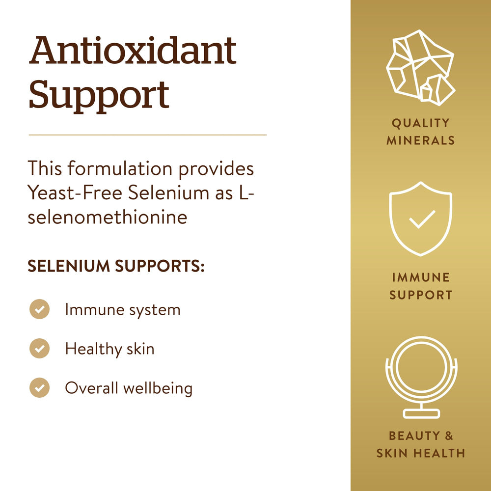 Solgar Yeast-Free Selenium bottle displays kosher certification