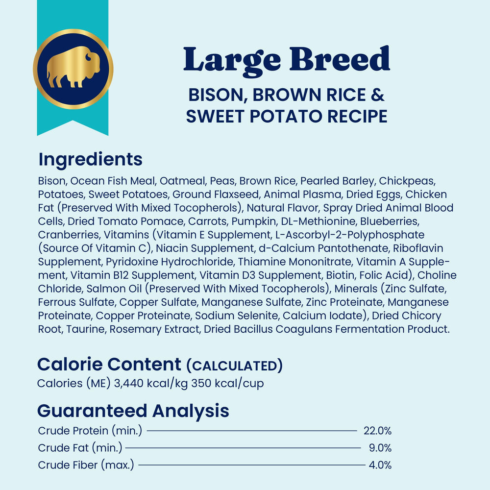 Solid Gold Bison packaging designed for large dogs