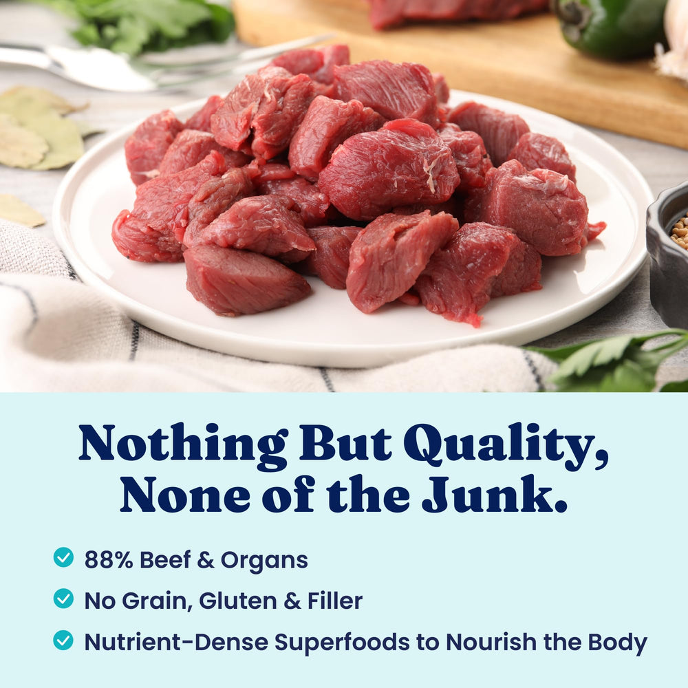 Solid Gold nutrientboost blend enriches meals with essential protein and nutrients.