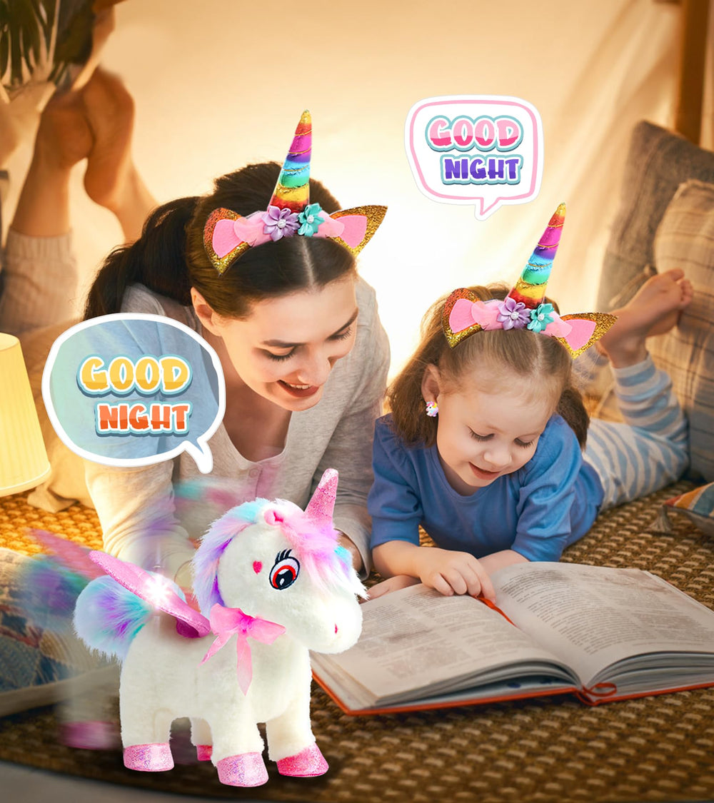 SOLIEHOO unicorn dress-up set with wings and accessories.