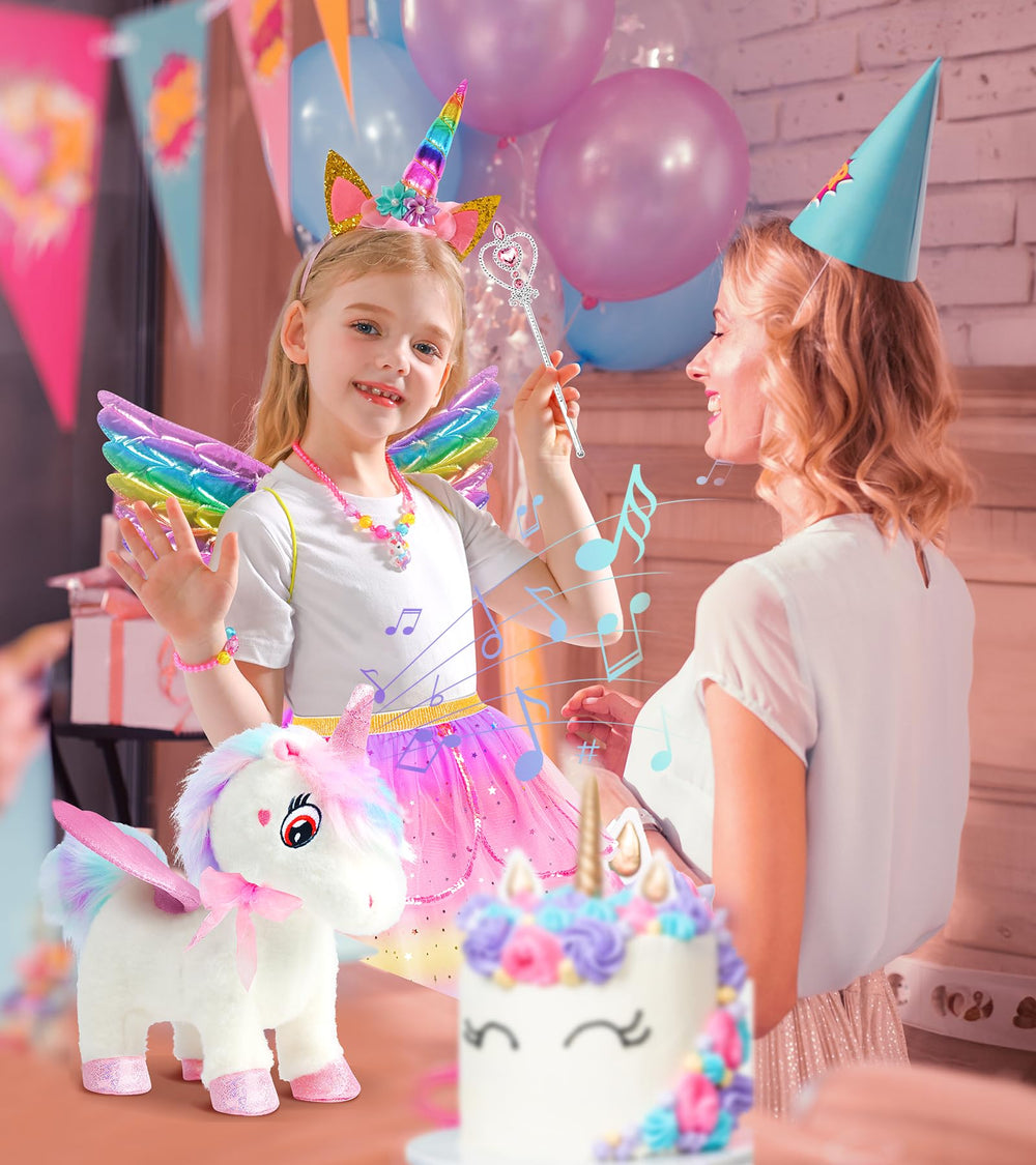 SOLIEHOO unicorn RC remote control facilitates kid-led movement.