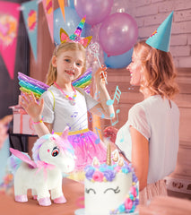 SOLIEHOO unicorn RC remote control facilitates kid-led movement.