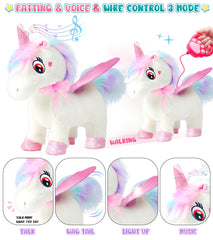 SOLIEHOO unicorn toy singing feature delights during playtime.