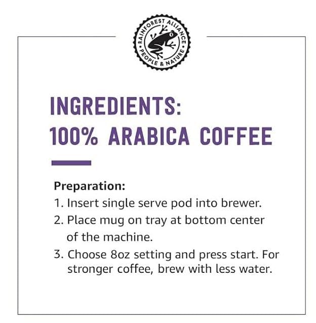 Solimo Amazon Brand stamp signaling trusted quality for coffee pods