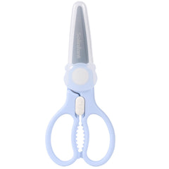 Solinfant premium stainless steel scissors with detachable blades for easy cleaning.